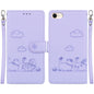 Cute Cats RFID Leather Phone Case, For iPhone 14 Pro Max, For iPhone 7 / 8 / SE 2022, For iPhone 13 Pro Max, For iPhone 13 Pro