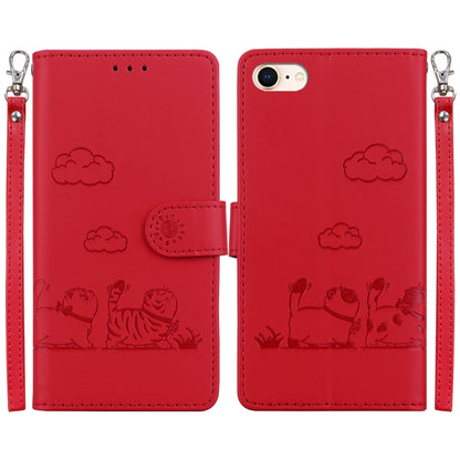 Cute Cats RFID Leather Phone Case, For iPhone 14 Pro Max, For iPhone 7 / 8 / SE 2022, For iPhone 13 Pro Max, For iPhone 13 Pro