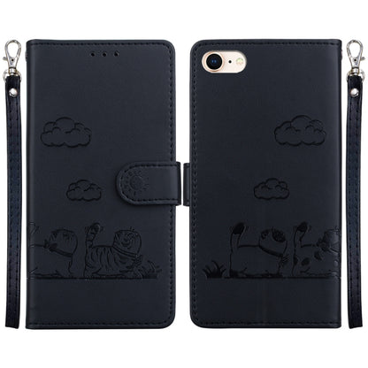Cute Cats RFID Leather Phone Case, For iPhone 14 Pro Max, For iPhone 7 / 8 / SE 2022, For iPhone 13 Pro Max, For iPhone 13 Pro