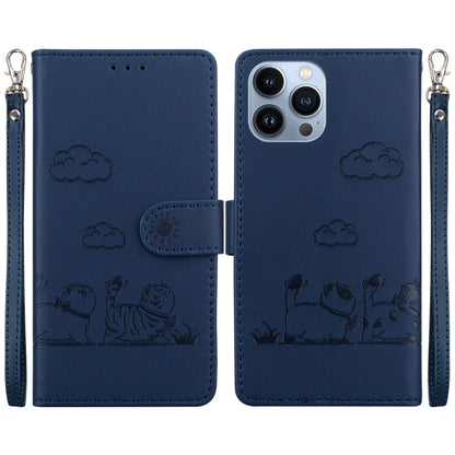 Cute Cats RFID Leather Phone Case, For iPhone 14 Pro Max, For iPhone 7 / 8 / SE 2022, For iPhone 13 Pro Max, For iPhone 13 Pro
