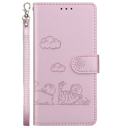 Cute Cats RFID Leather Phone Case, For iPhone 13, For iPhone 12 / 12 Pro, For iPhone 12 Pro Max, For iPhone 11