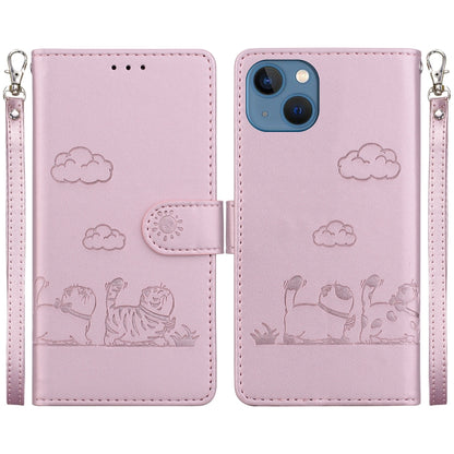 Cute Cats RFID Leather Phone Case, For iPhone 13, For iPhone 12 / 12 Pro, For iPhone 12 Pro Max, For iPhone 11