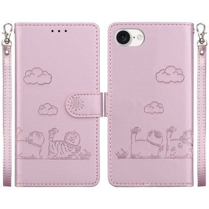 Cute Cats RFID Leather Phone Case, For iPhone 18 Pro / 17 Pro, For iPhone 18 Pro Max / 17 Pro Max, For iPhone 17e / 16e, For iPhone 17