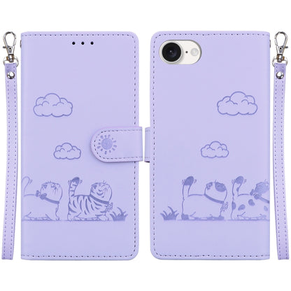 Cute Cats RFID Leather Phone Case, For iPhone 18 Pro / 17 Pro, For iPhone 18 Pro Max / 17 Pro Max, For iPhone 17e / 16e, For iPhone 17