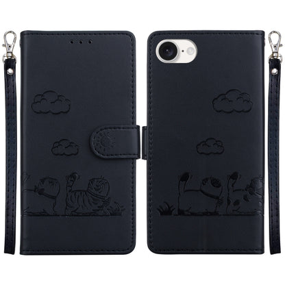 Cute Cats RFID Leather Phone Case, For iPhone 18 Pro / 17 Pro, For iPhone 18 Pro Max / 17 Pro Max, For iPhone 17e / 16e, For iPhone 17