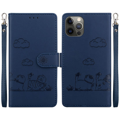Cute Cats RFID Leather Phone Case, For iPhone 13, For iPhone 12 / 12 Pro, For iPhone 12 Pro Max, For iPhone 11