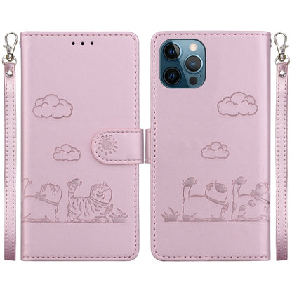 Cute Cats RFID Leather Phone Case, For iPhone 13, For iPhone 12 / 12 Pro, For iPhone 12 Pro Max, For iPhone 11