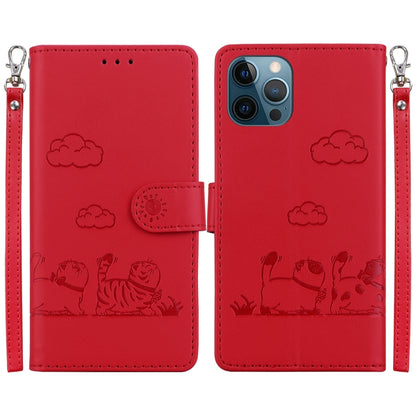 Cute Cats RFID Leather Phone Case, For iPhone 13, For iPhone 12 / 12 Pro, For iPhone 12 Pro Max, For iPhone 11