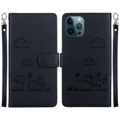 Cute Cats RFID Leather Phone Case, For iPhone 13, For iPhone 12 / 12 Pro, For iPhone 12 Pro Max, For iPhone 11