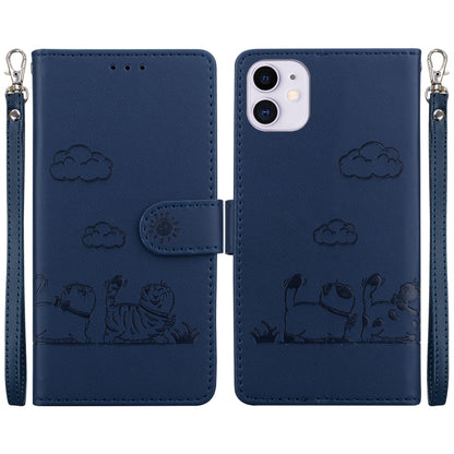 Cute Cats RFID Leather Phone Case, For iPhone 13, For iPhone 12 / 12 Pro, For iPhone 12 Pro Max, For iPhone 11