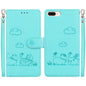 Cute Cats RFID Leather Phone Case, For iPhone XR, For iPhone 7 Plus / 8 Plus