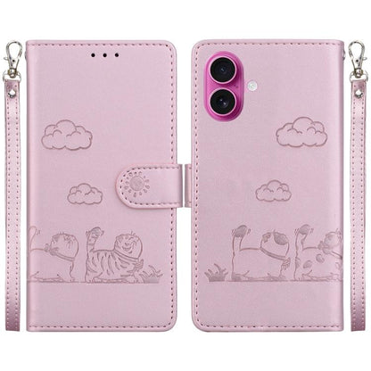 Cute Cats RFID Leather Phone Case, For iPhone 17e / 16e, For iPhone 17 Pro Max, For iPhone 17 Pro, For iPhone 17