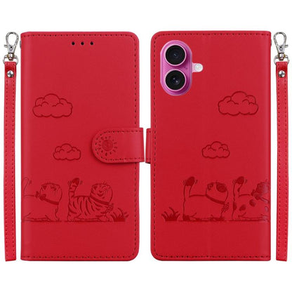 Cute Cats RFID Leather Phone Case, For iPhone 17e / 16e, For iPhone 17 Pro Max, For iPhone 17 Pro, For iPhone 17