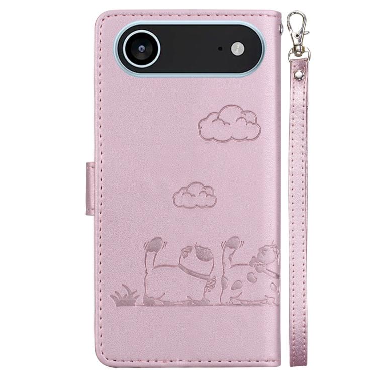 Cute Cats RFID Leather Phone Case, For iPhone Air, For iPhone 16 Pro Max, For iPhone 16 Pro, For iPhone 16 Plus