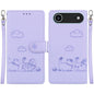 Cute Cats RFID Leather Phone Case, For iPhone Air, For iPhone 16 Pro Max, For iPhone 16 Pro, For iPhone 16 Plus