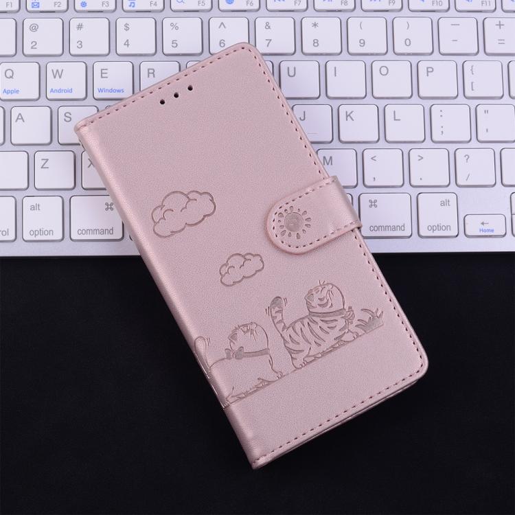 Cute Cats RFID Leather Phone Case, For iPhone 18 Pro / 17 Pro, For iPhone 18 Pro Max / 17 Pro Max, For iPhone 17e / 16e, For iPhone 17