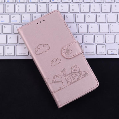 Cute Cats RFID Leather Phone Case, For iPhone 18 Pro / 17 Pro, For iPhone 18 Pro Max / 17 Pro Max, For iPhone 17e / 16e, For iPhone 17