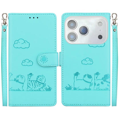 Cute Cats RFID Leather Phone Case, For iPhone 18 Pro / 17 Pro, For iPhone 18 Pro Max / 17 Pro Max, For iPhone 17e / 16e, For iPhone 17