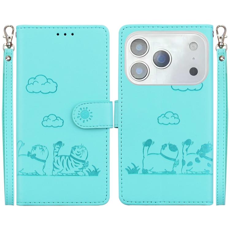 Cute Cats RFID Leather Phone Case, For iPhone 18 Pro / 17 Pro, For iPhone 18 Pro Max / 17 Pro Max, For iPhone 17e / 16e, For iPhone 17