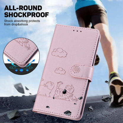 Cute Cats RFID Leather Phone Case