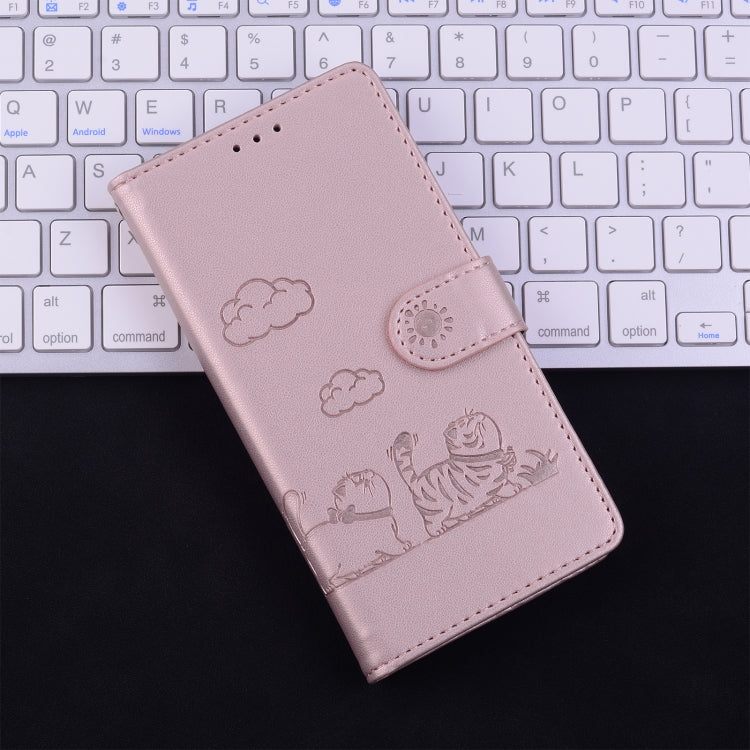 Cute Cats RFID Leather Phone Case