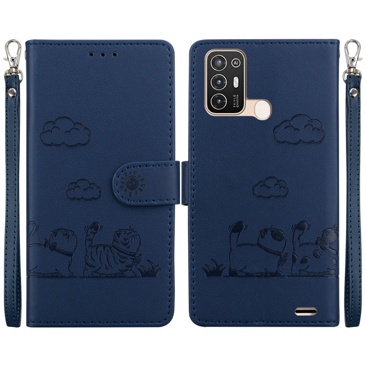 Cute Cats RFID Leather Phone Case