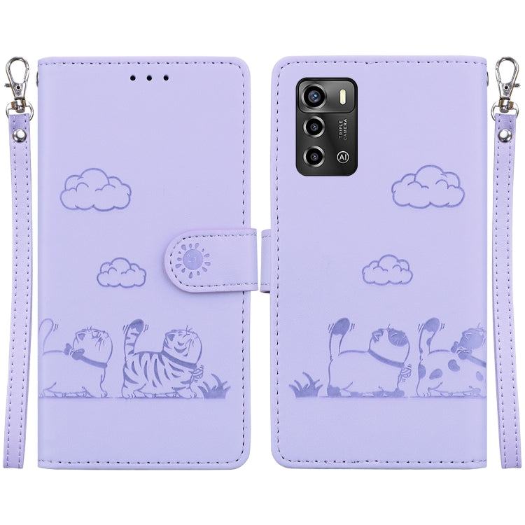 Cute Cats RFID Leather Phone Case