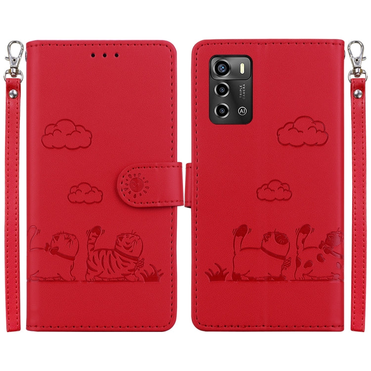 Cute Cats RFID Leather Phone Case