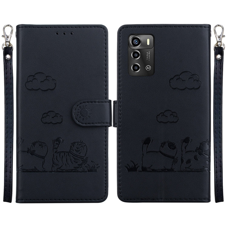 Cute Cats RFID Leather Phone Case