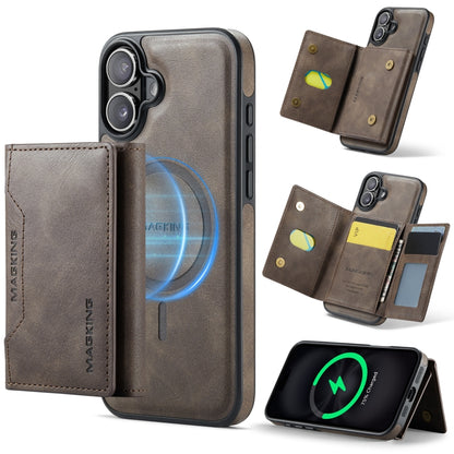 MAGKING K2 Series MagSafe RFID Card Bag Detachable Phone Case, For iPhone Air, For iPhone 16 Pro Max, For iPhone 16 Pro, For iPhone 16 Plus