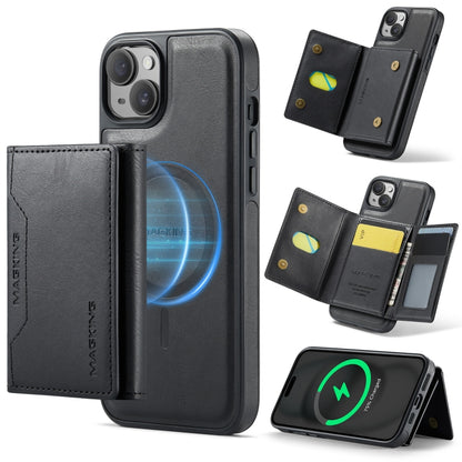 MAGKING K2 Series MagSafe RFID Card Bag Detachable Phone Case, For iPhone 16, For iPhone 15 Pro Max, For iPhone 15 Pro, For iPhone 14 Plus