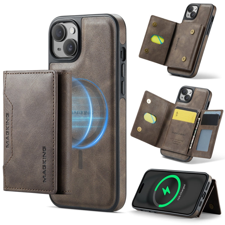 MAGKING K2 Series MagSafe RFID Card Bag Detachable Phone Case, For iPhone 16, For iPhone 15 Pro Max, For iPhone 15 Pro, For iPhone 14 Plus