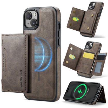 MAGKING K2 Series MagSafe RFID Card Bag Detachable Phone Case, For iPhone 16, For iPhone 15 Pro Max, For iPhone 15 Pro, For iPhone 14 Plus