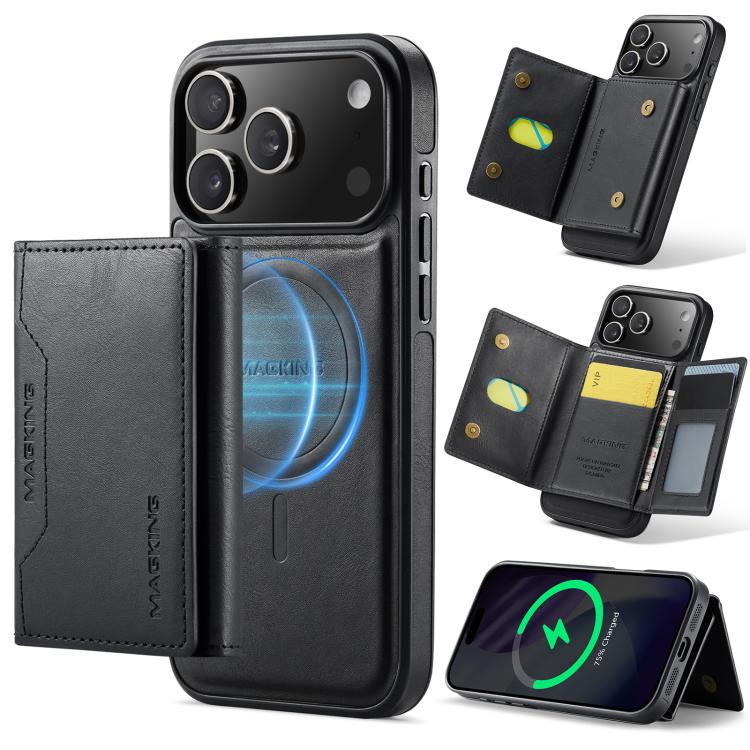 MAGKING K2 Series MagSafe RFID Card Bag Detachable Phone Case, For iPhone 17e / 16e, For iPhone 17 Pro Max, For iPhone 17 Pro, For iPhone 17