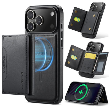 MAGKING K2 Series MagSafe RFID Card Bag Detachable Phone Case, For iPhone 17e / 16e, For iPhone 17 Pro Max, For iPhone 17 Pro, For iPhone 17