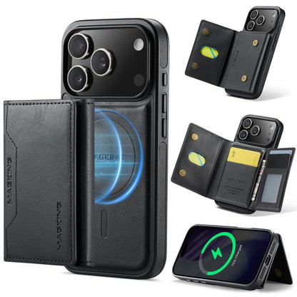 MAGKING K2 Series MagSafe RFID Card Bag Detachable Phone Case, For iPhone 17e / 16e, For iPhone 17 Pro Max, For iPhone 17 Pro, For iPhone 17