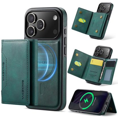 MAGKING K2 Series MagSafe RFID Card Bag Detachable Phone Case, For iPhone 17e / 16e, For iPhone 17 Pro Max, For iPhone 17 Pro, For iPhone 17