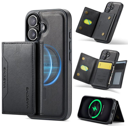 MAGKING K2 Series MagSafe RFID Card Bag Detachable Phone Case, For iPhone 17e / 16e, For iPhone 17 Pro Max, For iPhone 17 Pro, For iPhone 17
