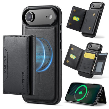 MAGKING K2 Series MagSafe RFID Card Bag Detachable Phone Case, For iPhone Air, For iPhone 16 Pro Max, For iPhone 16 Pro, For iPhone 16 Plus