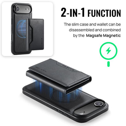 MAGKING K2 Series MagSafe RFID Card Bag Detachable Phone Case, For iPhone Air, For iPhone 16 Pro Max, For iPhone 16 Pro, For iPhone 16 Plus