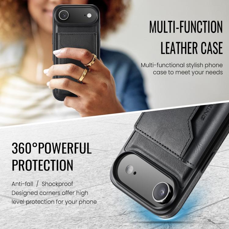 MAGKING K2 Series MagSafe RFID Card Bag Detachable Phone Case, For iPhone Air, For iPhone 16 Pro Max, For iPhone 16 Pro, For iPhone 16 Plus