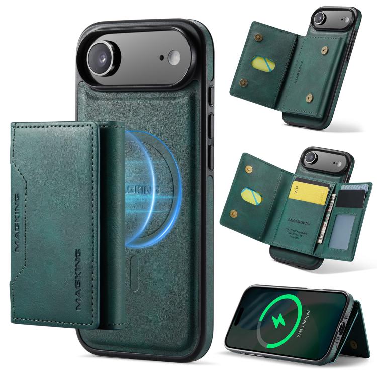MAGKING K2 Series MagSafe RFID Card Bag Detachable Phone Case, For iPhone Air, For iPhone 16 Pro Max, For iPhone 16 Pro, For iPhone 16 Plus