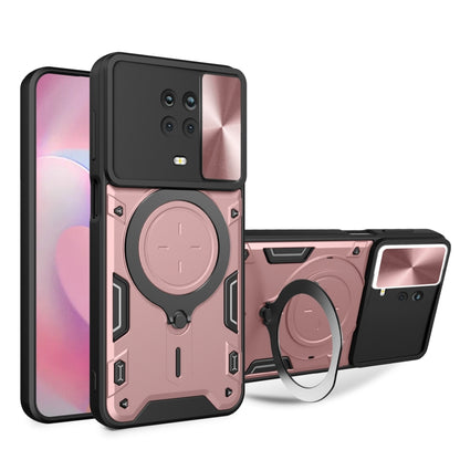 CD Texture Sliding Camshield Magnetic Holder Phone Case