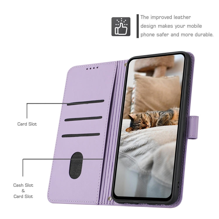 Embossed Kitten Phone Leather Case with Lanyard, For OnePlus Nord N200 5G, For OnePlus Nord N30 SE 5G Global