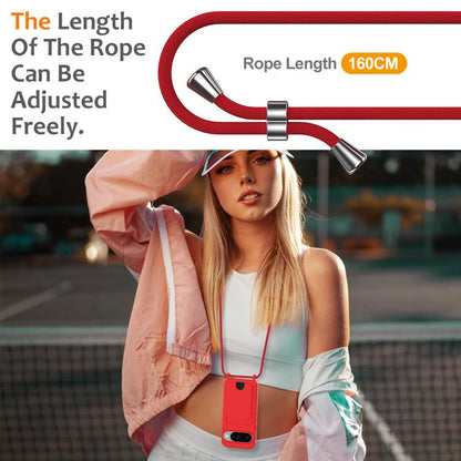 Integrated Card Bag Solid Color Liquid Silicone Phone Case with Lanyard, For Google Pixel 10, For Google Pixel 9a, For Google Pixel 9 Pro XL, For Google Pixel 9 Pro, For Google Pixel 9, For Google Pixel 8a