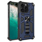 Armor Shockproof TPU + PC Magnetic Phone Case with Holder, For iPhone 18 Pro / 17 Pro, For iPhone 18 Pro Max / 17 Pro Max, For iPhone 16 Pro Max, For iPhone 16 Pro