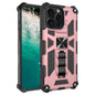 Armor Shockproof TPU + PC Magnetic Phone Case with Holder, For iPhone 18 Pro / 17 Pro, For iPhone 18 Pro Max / 17 Pro Max, For iPhone 16 Pro Max, For iPhone 16 Pro