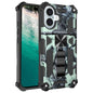 Camouflage Armor Kickstand TPU + PC Magnetic Phone Case