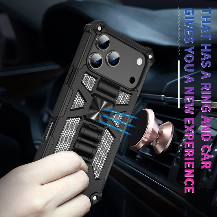 Camouflage Armor Kickstand TPU + PC Magnetic Phone Case, For iPhone 18 Pro / 17 Pro, For iPhone 18 Pro Max / 17 Pro Max, For iPhone 16 Pro Max, For iPhone 16 Pro