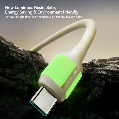 JOYROOM S-A53 Fluorescent Series 60W Type-C to Type-C Fast Charging Data Cable, 2m